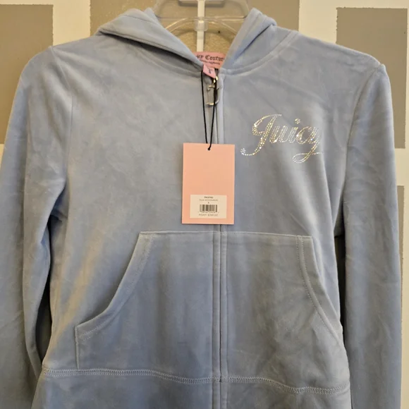 Juicy Couture Baby Blue Velour Tracksuit (Set) π (S) - Picture 6 of 8